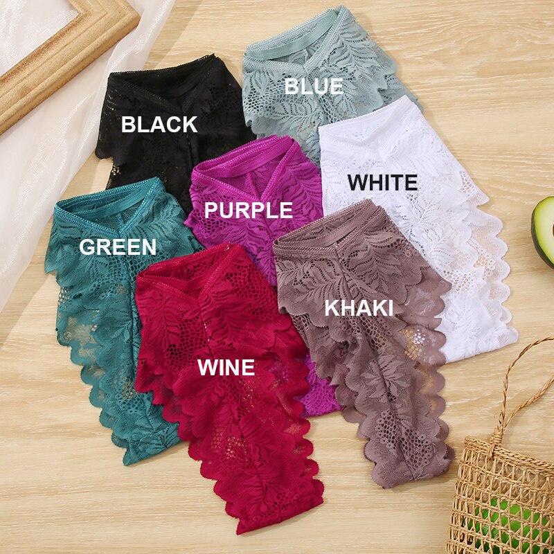 3 Quần lót ren FINETOO kiểu dáng quyến rũ cho nữ size M-XL