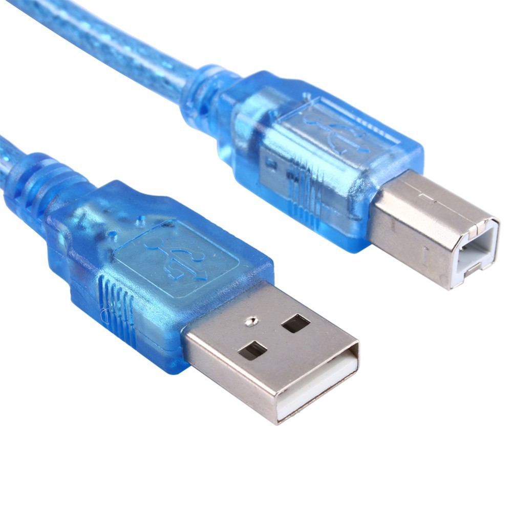 Dây máy in USB 1.5m chống nhiễu (giao ngẫu nhiên xanh hoặc xám)