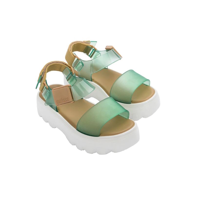 Giày nhựa thơm Melissa Kick Off Sandal màu Xanh