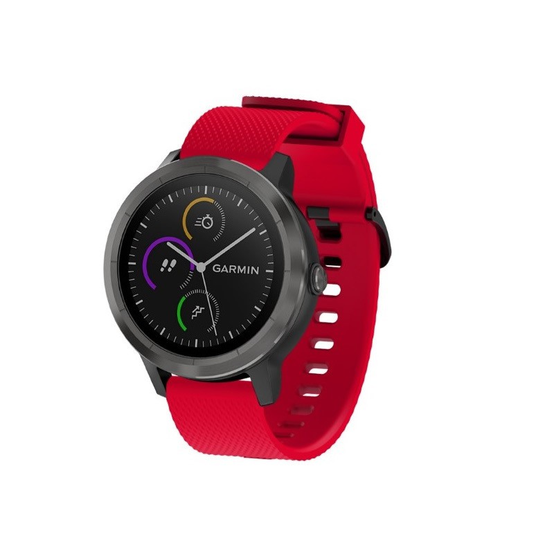 Dây cao su kiểu Garmin Vivoactive - chốt thông minh 20mm