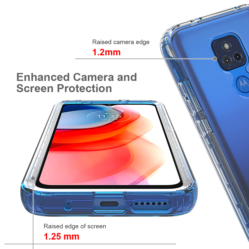 Ốp Lưng Trong SuốT ChốNg SốC MàU Gradient Cho Motorola Moto G Play