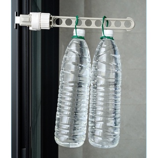 8-Hole Hanging Drying Rack Wall Mounted Space Saving Window Frame Clothes Holder Hanger