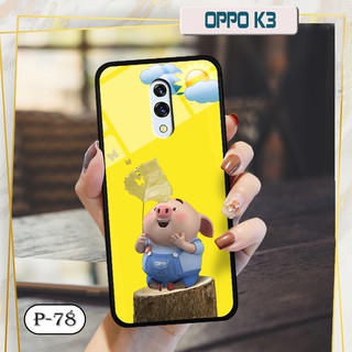 Ốp lưng kính 3D OPPO K3 - hình cute