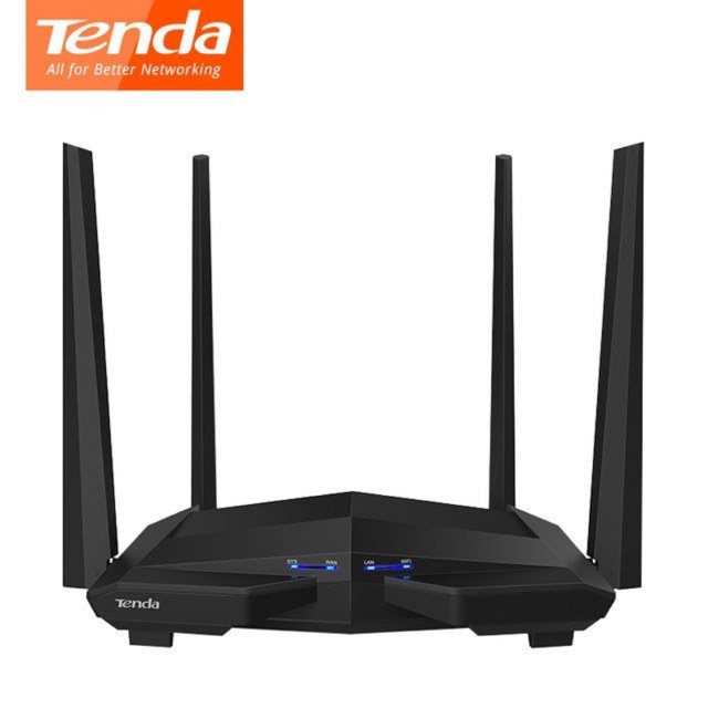 Bộ Phát Wifi Tenda AC7, Hai Băng Tần, Tốc Độ 1167Mbps, 5 anten 6dbi Cho Khả Năng Phủ Sóng Mạnh Mẽ