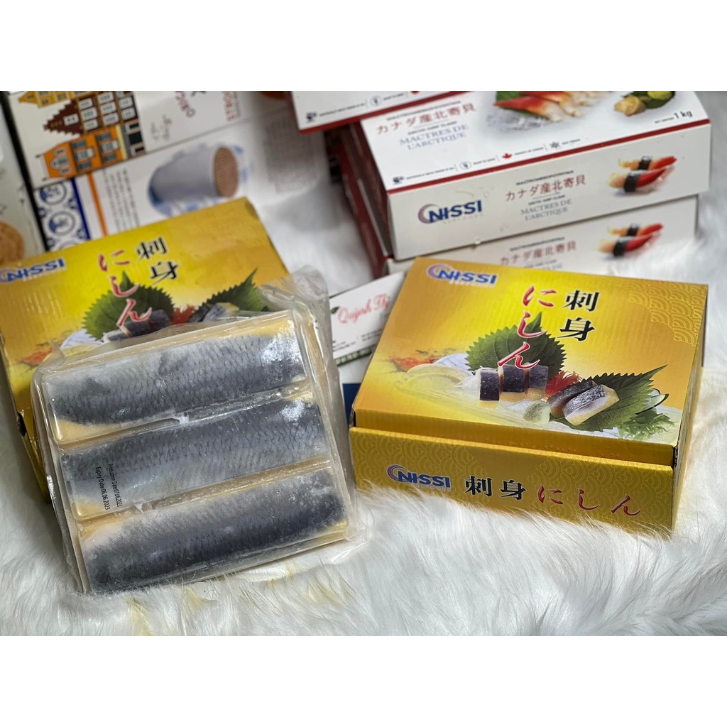 Set 2 Thanh CÁ TRÍCH ÉP TRỨNG NISSI  Nhật Bản 330g - 350g , ăn sashimi