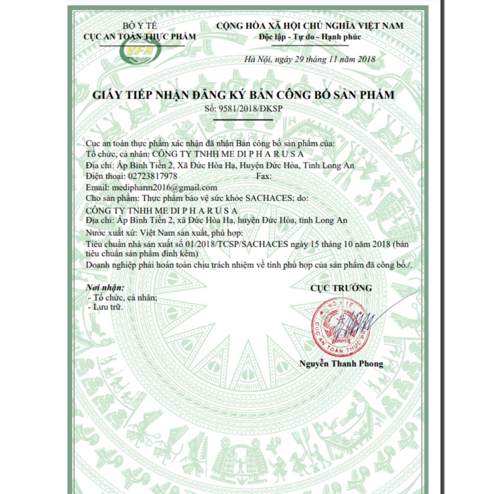 Men Sachaces - Viên nang bổ sung lợi khuẩn hỗ trợ giúp duy trì hệ vi sinh đường ruột