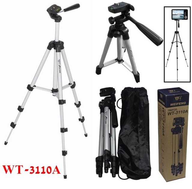 Tripod 3110 loại cao tặng kẹp điện thoại