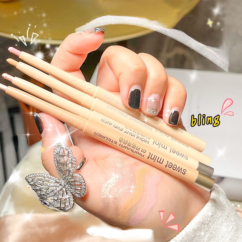 Phấn Mắt Dạng Thỏi Chống Nước Màu Bạc Tiện Dụng Chất Lượng Cao