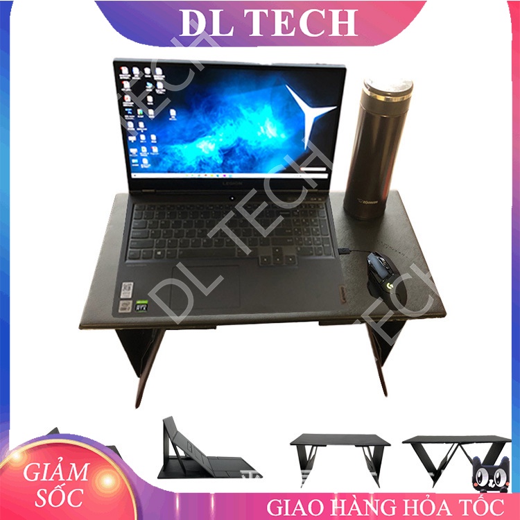 Bàn Xếp đa năng C12 đế tản nhiệt giá đỡ Laptop iPad máy tính bảng Đọc sách Gập Gọn Tùy Chỉnh Góc Độ DL TECH