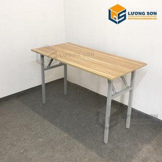 Bàn gập chân sắt ghi - Bàn làm việc gấp gọn - BCS01