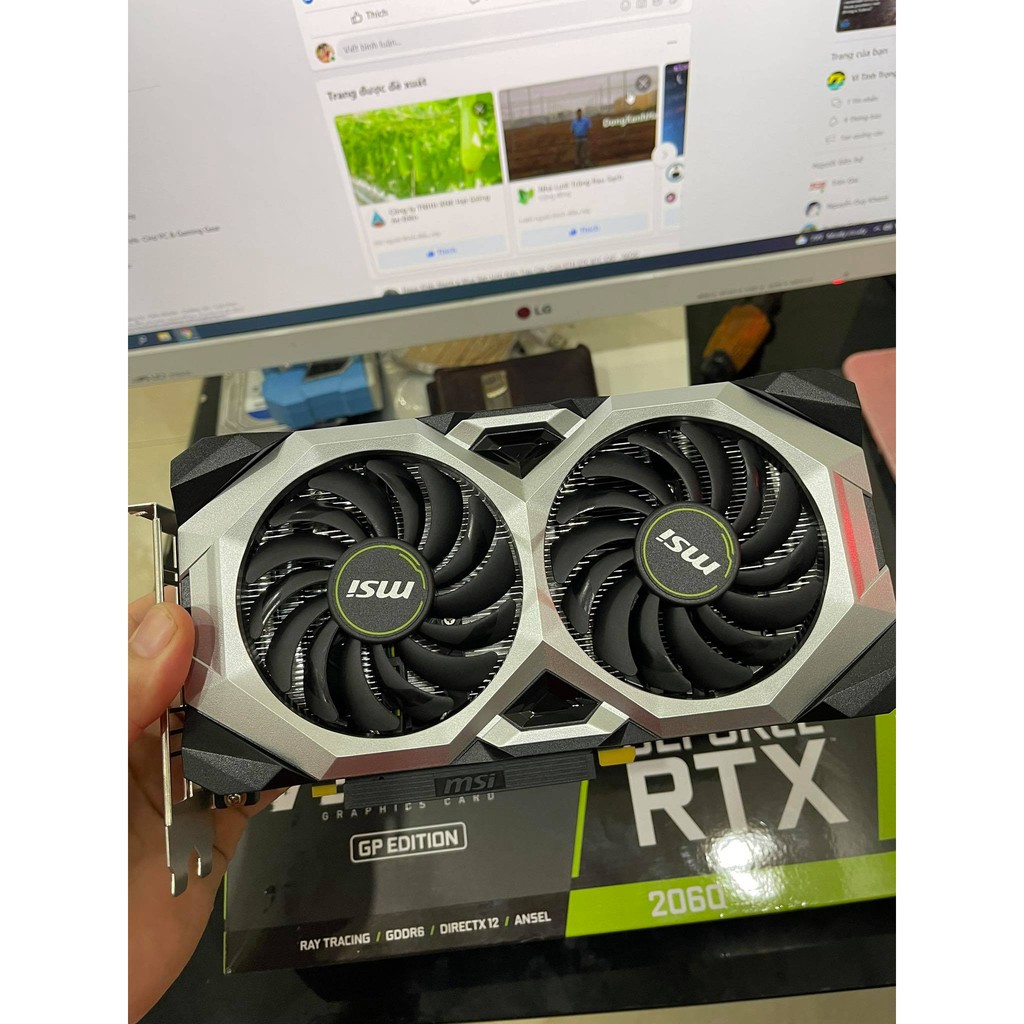 Vga RTX 2060/6G msi Ventus hàng đẹp chuyên games