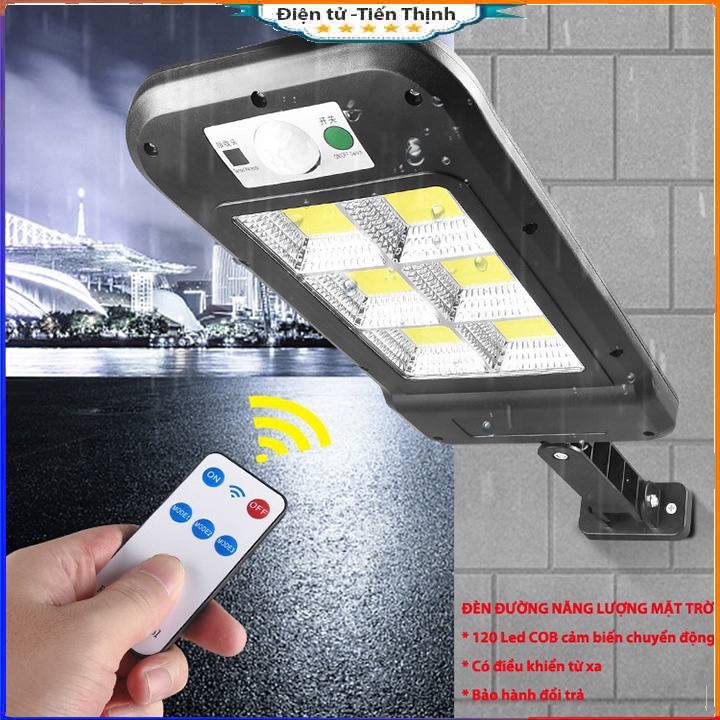 Đèn Năng Lượng Mặt Trời Cảm Biến Chuyển Động - Đèn Led 6 Bóng Chống Trộm