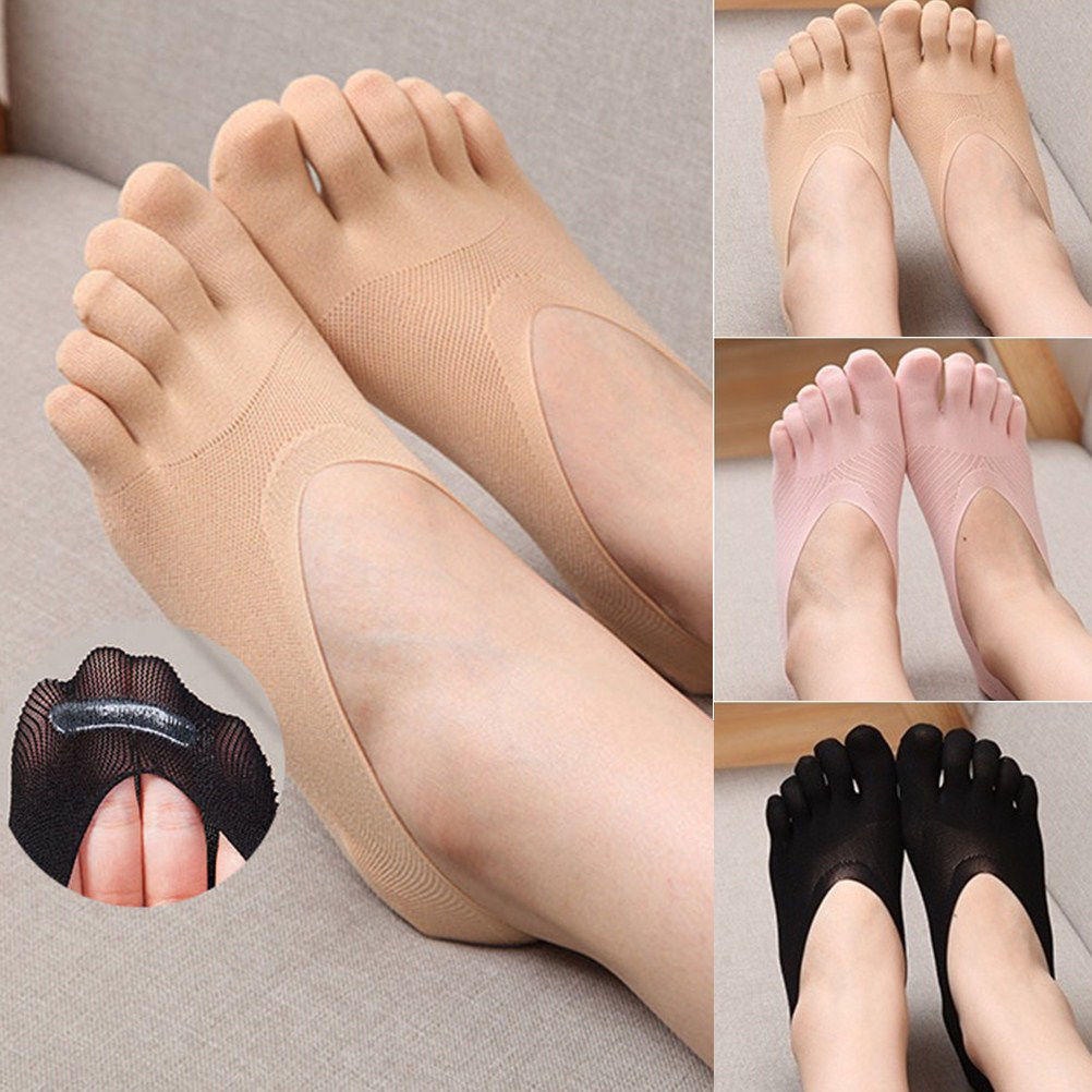 Vớ Cotton Xỏ Ngón Phối Ren Thời Trang Cho Nữ