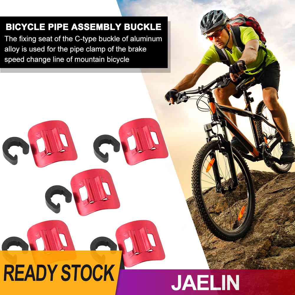 ♚Hàng Có Sẵn!♚Set 5 Khóa Cố Định Dây Phanh Xe Đạp Hình Chữ C Chuyên Dụng