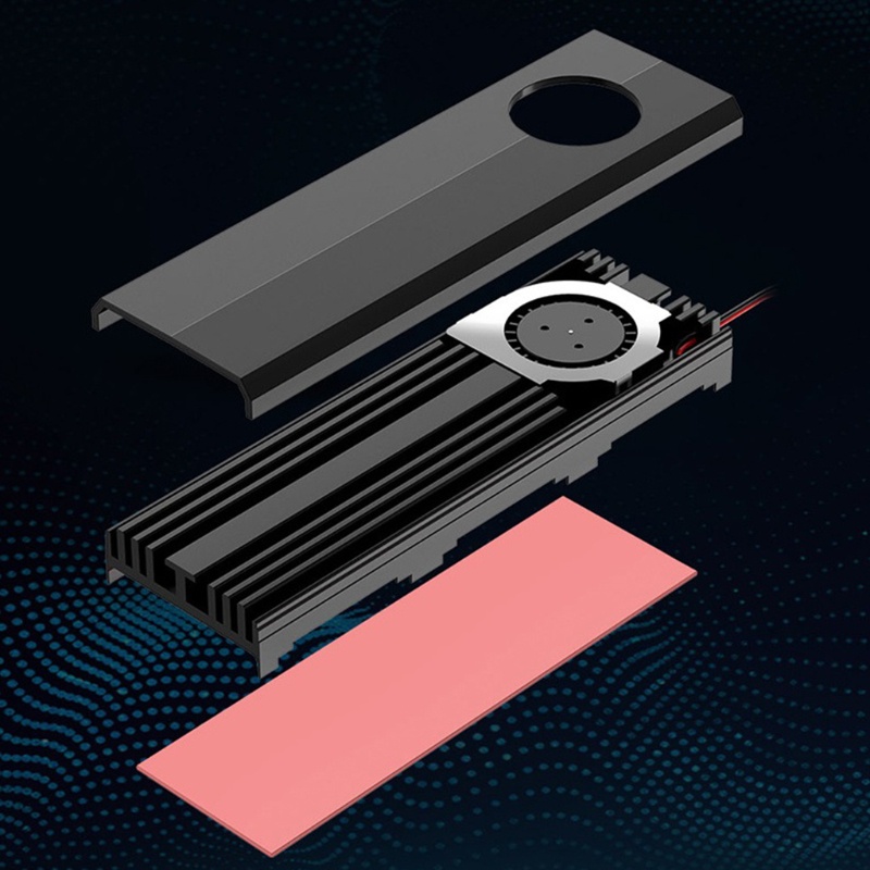 Tản Nhiệt Bằng Nhôm Mạnh Mẽ Cho NVME M2 for M.2 2230 SSD Radiat