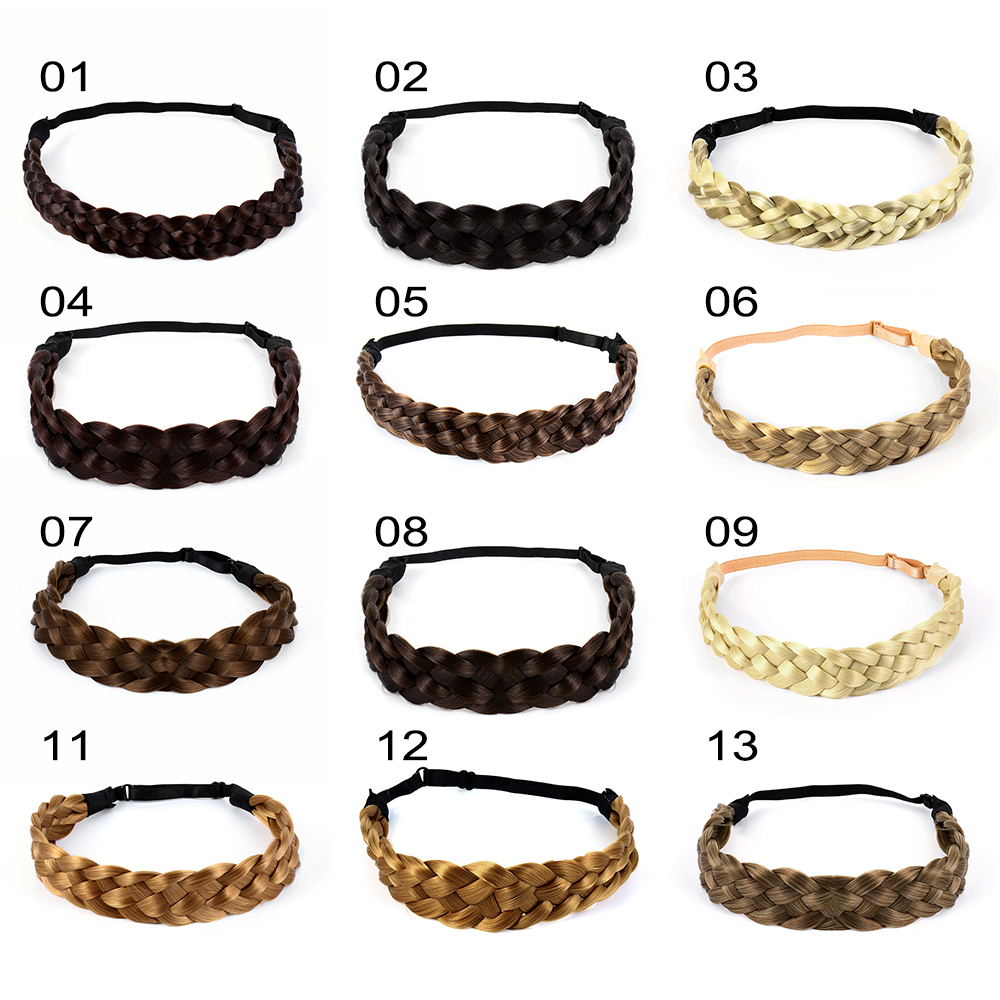 Băng Đô Cài Tóc Kiểu Tóc Bện Co Giãn Thời Trang Cho Nữ