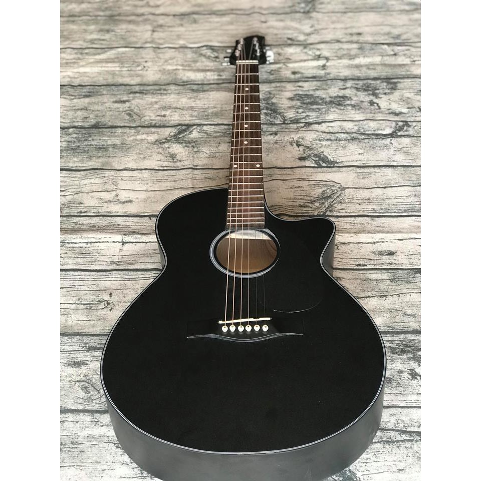 Đàn guitar acoustic giá rẻ màu đen