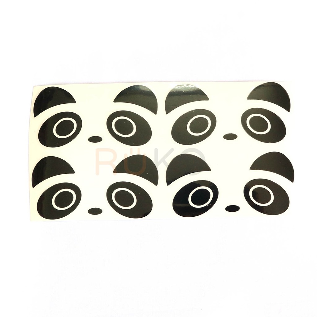 Decal, Sticker gấu trúc dễ thương 4 miếng dán bảo vệ tay nắm cửa