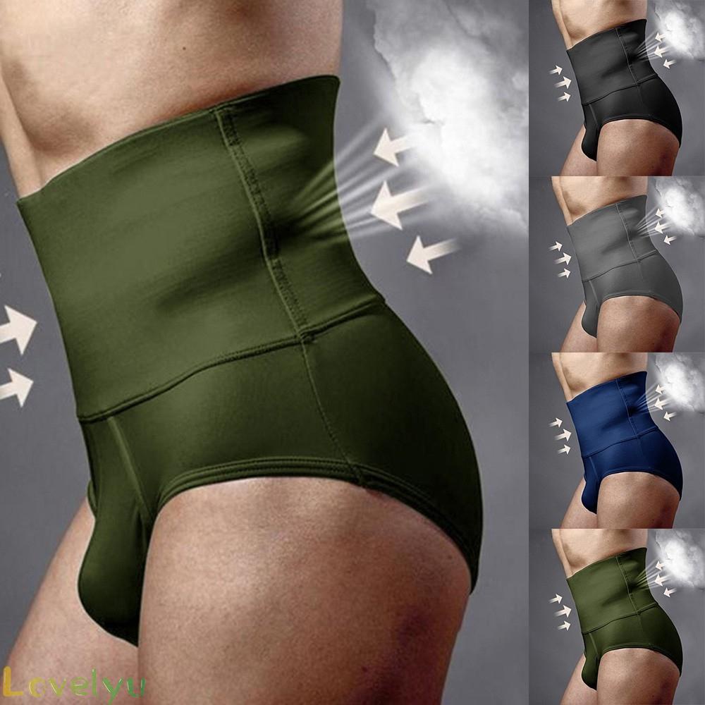 Quần lót boxer lưng cao chất liệu 100% thoáng khí thoải mái cho nam M~3XL