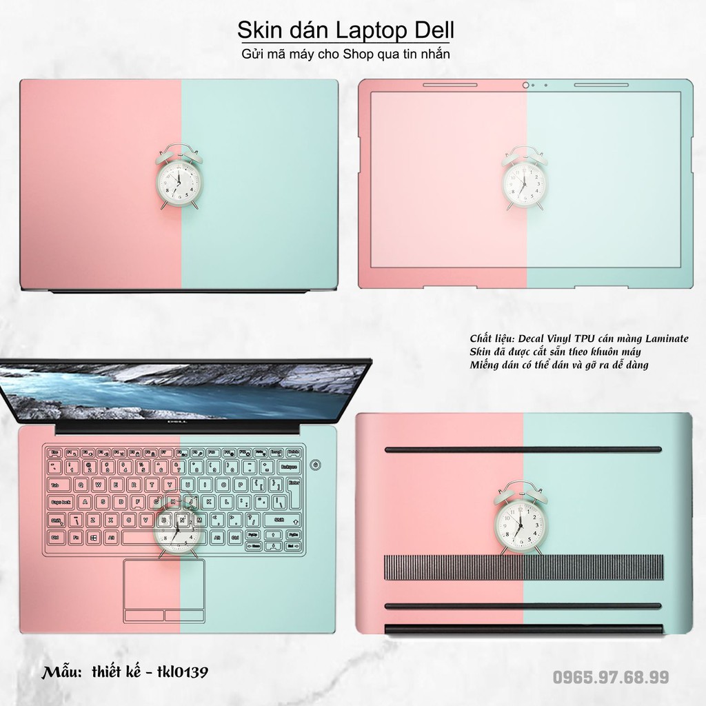 Skin dán Laptop Dell in hình thiết kế nhiều mẫu 4 (inbox mã máy cho Shop)