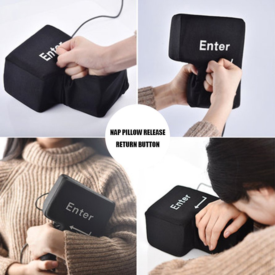 Máy tính Usb Siêu lớn Phím Return Key Nút thông hơi Enter Key Nap Pillow Lỗ thông hơi Nút quay lại