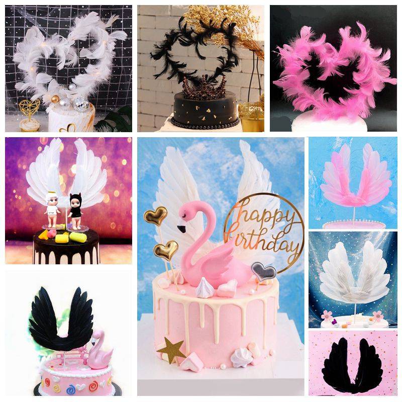 Cánh Thiên Thần Gắn Trang Trí Bánh Kem Sinh Nhật / Đám Cưới