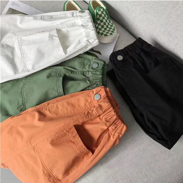 [Babycat Hàng Có Sẵn Quần Harem Cotton Mỏng Vừa Cỡ Vừa Phong Cách Hàn Quốc Thời Trang Mùa Hè Dành Cho Bé Trai 2022