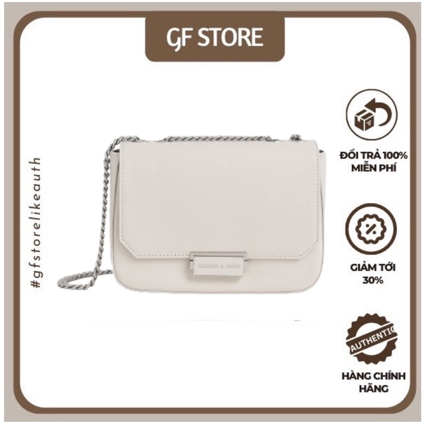 Túi ví đeo vai kẹp nách CNK Push Lock Crossbody Bag mẫu mới ra full đen chuẩn hàng hiệu sang trọng.00