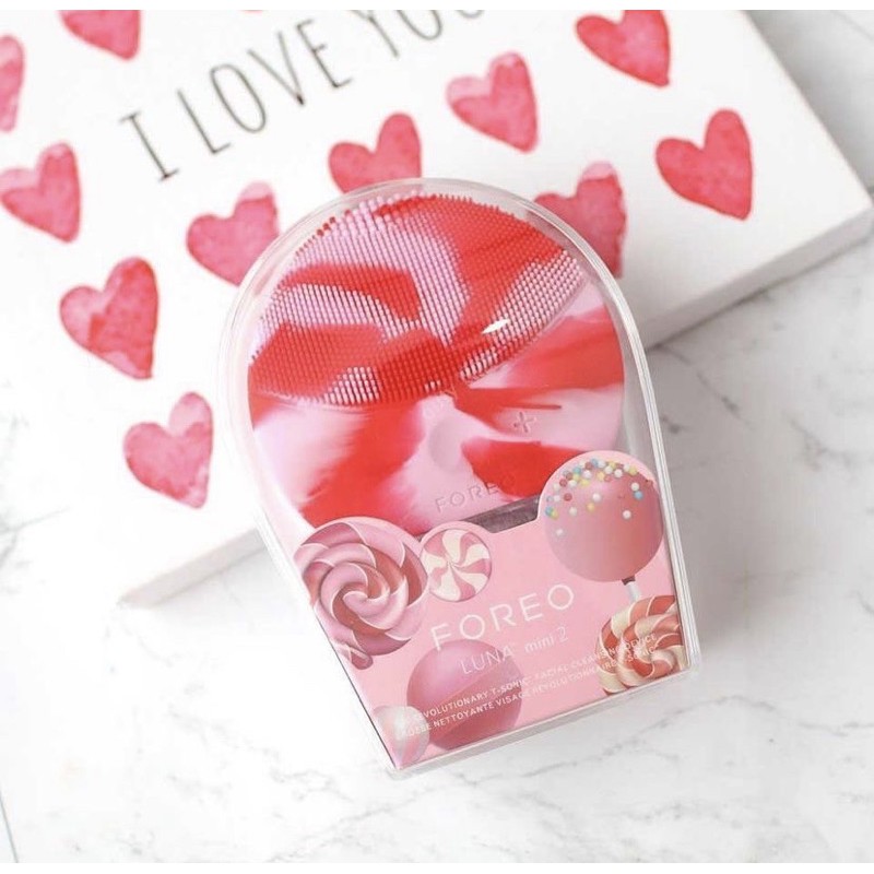[BH 2 năm] Máy Rửa Mặt Foreo Luna Mini 2 Lolipop Màu Tím & Đỏ | BigBuy360 - bigbuy360.vn