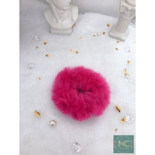Dây Cột Tóc Scrunchies Vải Lông Mềm