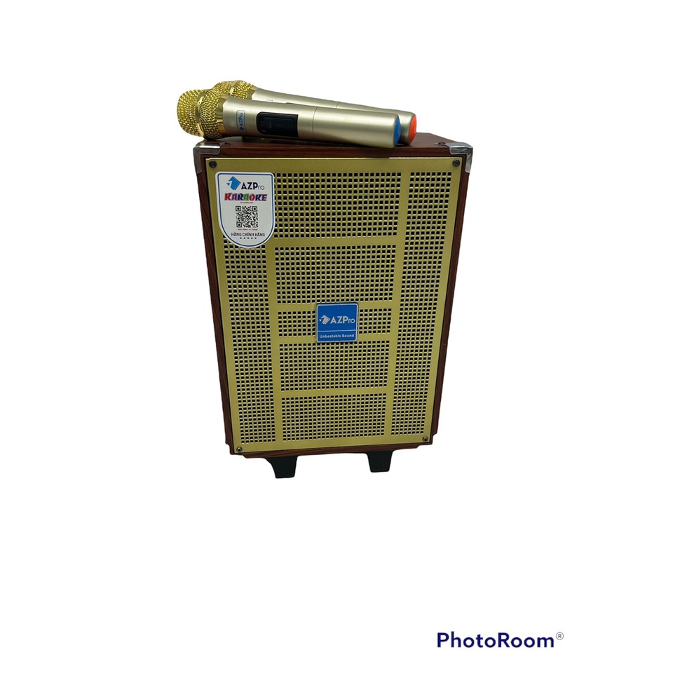 Loa kéo chính hãng AZPRO Az 8-Pro bass 20 có vỉ chống hú kèm 2 mic không dây