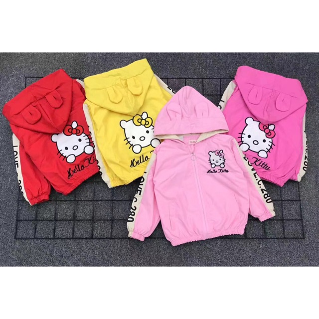 Áo khoác đắp thêu hình mèo kitty
