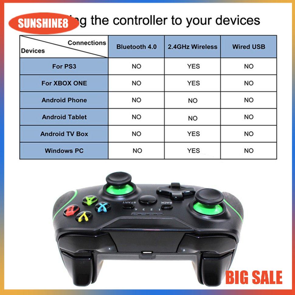 【SUN】2.4G Wireless Gaming Controller Dual-Vibration Joypad Smartphone Gamepad