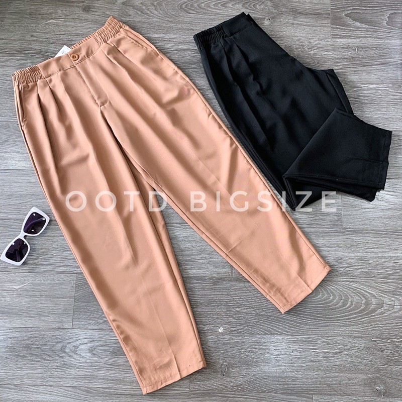 Baggy vải bigsize lưng thun | BigBuy360 - bigbuy360.vn