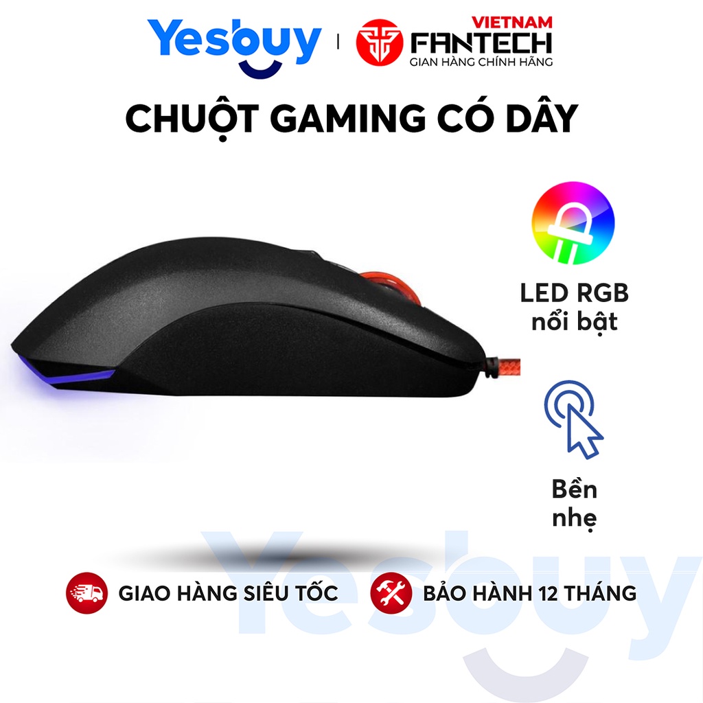 Chuột chơi game 2400dpi 4D Fantech G13 LED RGB - Hàng chính hãng - Bảo hành 12 tháng