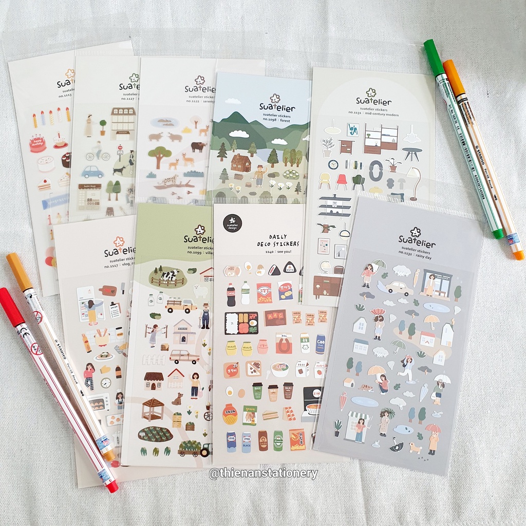 Sticker SUATELIER chính hãng Hàn Quốc