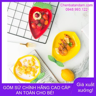 Bát đĩa ăn dặm, trang trí chanh và củ cải đỏ