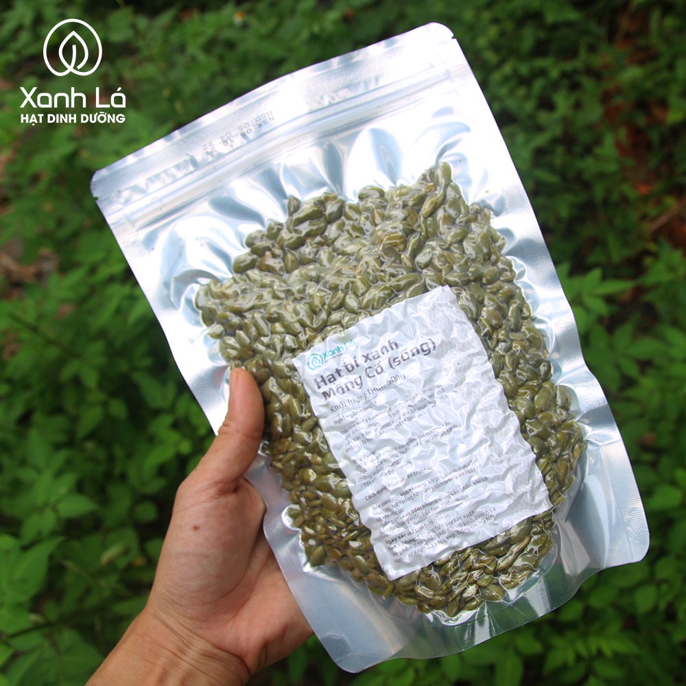 Nhân hạt bí xanh sống tách vỏ Xanh Lá nhập khẩu Mông Cổ hàng tuyển chọn cao cấp