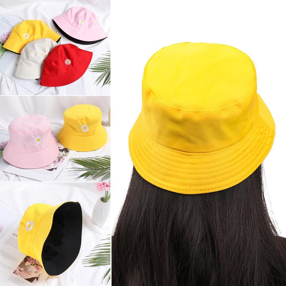 Mũ Bucket Chất Liệu Cotton Có Thể Gấp Gọn Tiện Dụng Cho Nam Và Nữ
