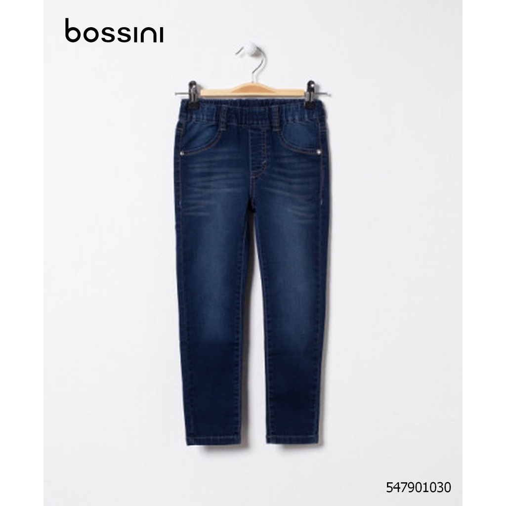 Quần jeans dài bé gái lưng thun mềm thoải mái Bossini 547901030