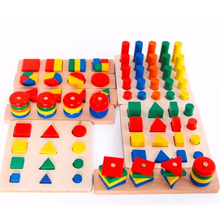 BỘ GIÁO CỤ MONTESSORI 8 MÓN - LOẠI CAO CẤP