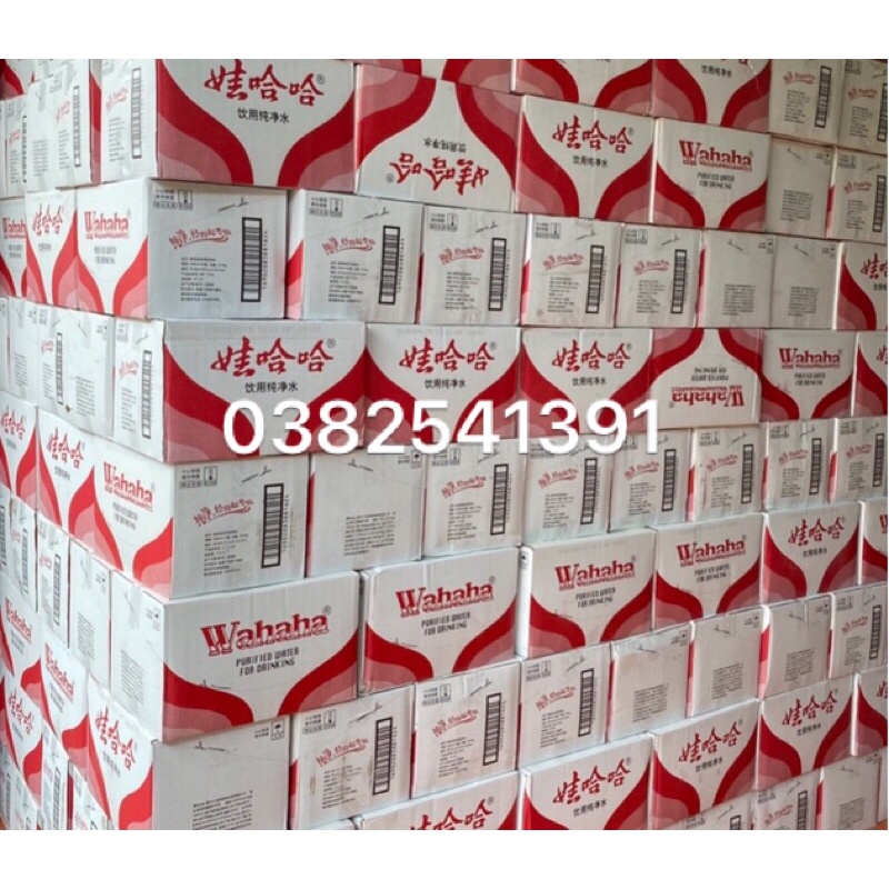 1 thùng 24 chai Nước khoáng wahaha Trung Quốc/ nước khoáng cestbon Trung Quốc