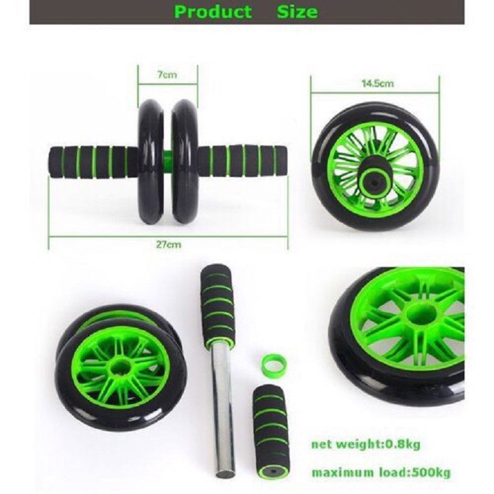 Con lăn tập bụng GYM Roller ❤️ FREESHIP ❤️ Bánh xe tập cơ bụng 6 múi tại nhà