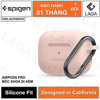 Vỏ Ốp Bảo Vệ AirPods Pro Spigen Silicone Fit [Kèm Móc Khoá]