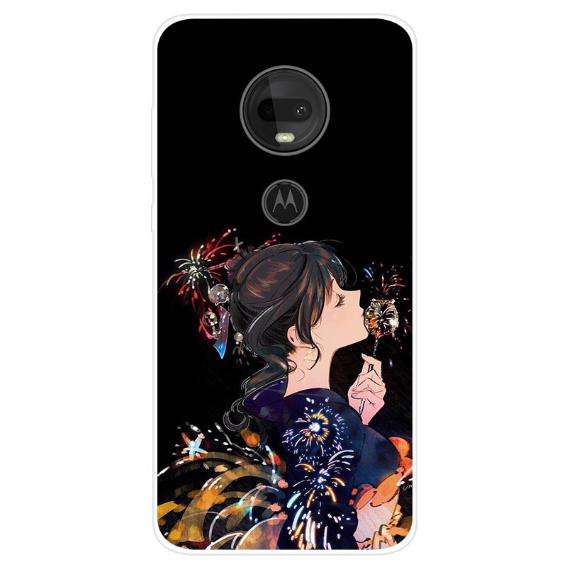 Motorola Moto G7 Plus Case Silicone TPU Back Cover Cartoon Soft Phone Case