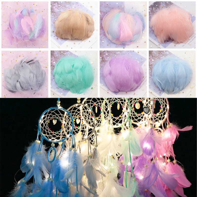 Set 100 Bong Bóng Hình Lông Vũ Nhiều Màu Sắc Dùng Trang Trí Tiệc