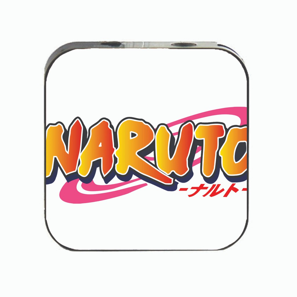 Máy nghe nhạc in hình Naruto cầm tay mini tặng tai nghe cầm dây có mic và dây sạc mp3