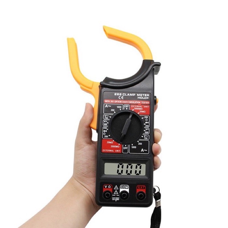 Ampe kìm kẹp vạn năng DT266/ Đồng hồ đo điện tử vạn năng