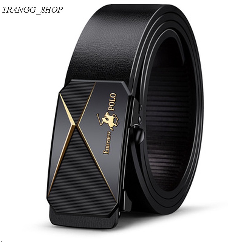 Thắt Lưng Nam Da Bò Cao Cấp Emrenew Polo 2 Lớp Full hộp Đựng Bảo Hành 12 Tháng