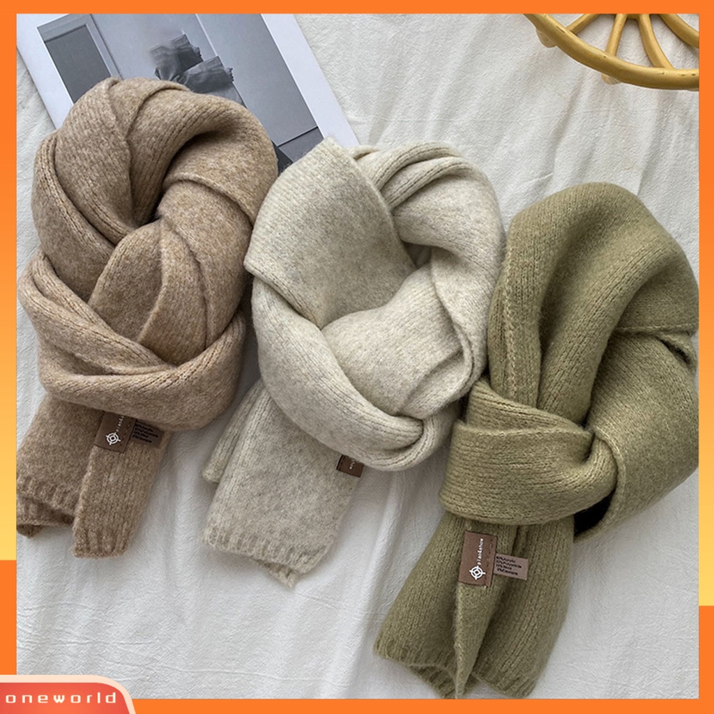 |Bộ Đồ Bơi Một Mảnh Dành Cho Nữ| Khăn Choàng Dệt Kim Dày Mềm Mại Màu Trơn Giữ Ấm Mùa Đông Phong Cách Hàn Quốc Cho Nam Nữ